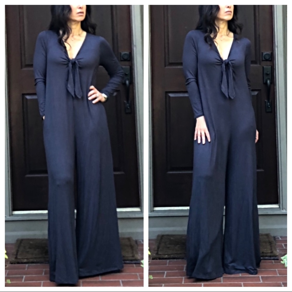 ✨LAST ONE ✨Wide leg side pocket jumpsuit - Picture 6 of 8